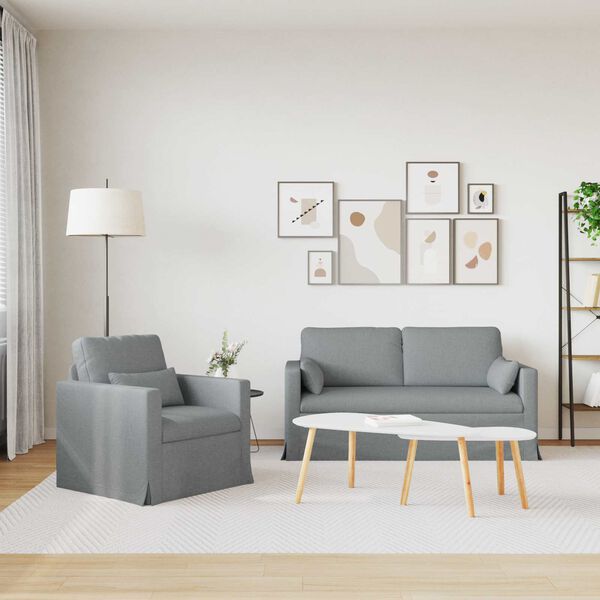 vidaXL Kanap&eacute; 2 pcs Vil&aacute;gossz&uuml;rke 158 x 78 x 80 cm sz&ouml;vet