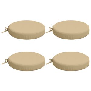vidaXL 4 darabos &uuml;lőp&aacute;rna SOEST 4 db 100% poli&eacute;szter B&eacute;zs &Oslash; 35 x 7 cm