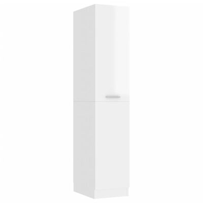 vidaXL magasfényű fehér forgácslap patikaszekrény 30 x 42,5 x 150 cm