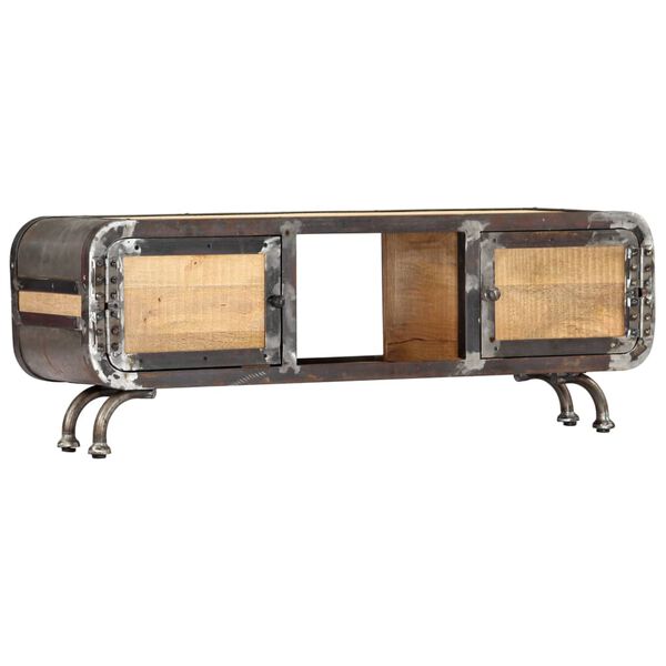 vidaXL tömör mangófa TV-szekrény 120 x 30 x 42 cm