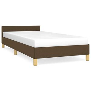 vidaXL s&ouml;t&eacute;tbarna sz&ouml;vet &aacute;gykeret matrac n&eacute;lk&uuml;l 80x200 cm