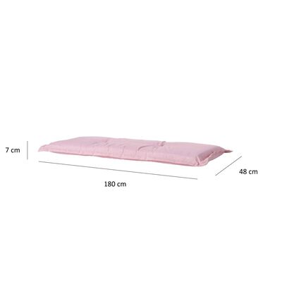 Madison Panama halvány rózsaszín padpárna 180 x 48 cm