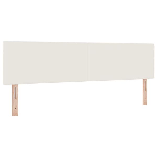 vidaXL Fejt&aacute;mla fejt&aacute;ml&aacute;val Kr&eacute;m 180 cm Műbőr