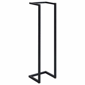 vidaXL fekete vas t&ouml;r&ouml;lk&ouml;zőtart&oacute; 25 x 20 x 95 cm