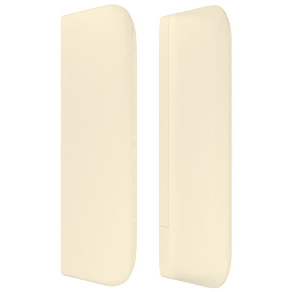 vidaXL kr&eacute;msz&iacute;nű műbőr sz&aacute;rnyas fejt&aacute;mla 147x16x78/88 cm