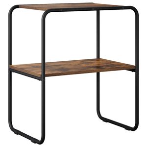 vidaXL Konzolasztal F&uuml;st&ouml;s T&ouml;lgy 80 x 42,5 x 70 cm Szerelt Fa