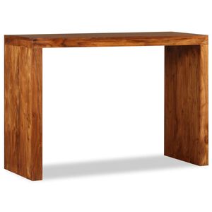 vidaXL t&ouml;m&ouml;r fa konzolasztal m&eacute;zsz&iacute;nű bevonattal 110 x 40 x 76 cm