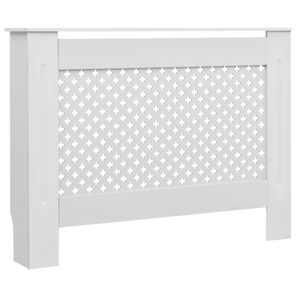 vidaXL 2 db fehér MDF radiátorburkolat 112 x 19 x 81,5 cm