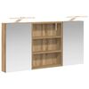 vidaXL F&uuml;rdőszobai Szekr&eacute;ny Szett 3 db 100 x 10,5 x 50 cm Szerelt fa