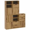 vidaXL 5 db t&ouml;m&ouml;rfa fenyőfa oldals&oacute; szekr&eacute;ny ODDA 40x24x79 cm