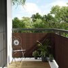 vidaXL barna &eacute;s fekete polyrattan erk&eacute;lyparav&aacute;n 500x80 cm