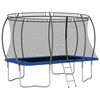 vidaXL n&eacute;gysz&ouml;gű trambulinszett 335 x 244 x 90 cm 150 kg