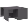 vidaXL 4 db magasf&eacute;nyű sz&uuml;rke szerelt fa doh&aacute;nyz&oacute;asztal 33x33x33 cm