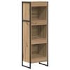 vidaXL K&ouml;nyvespolc 40 x 30 x 121 cm Szerelt Fa Műv&eacute;szi t&ouml;lgy