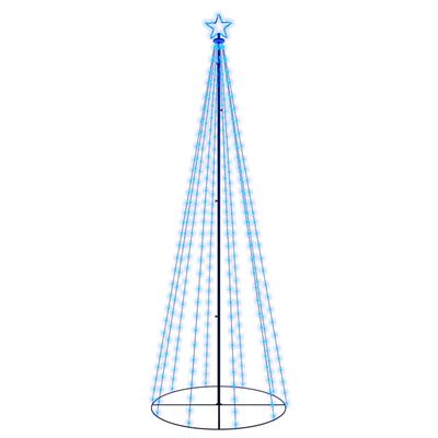 vidaXL kúp alakú karácsonyfa 310 kék LED-del 100 x 300 cm