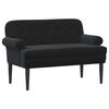 vidaXL Gombra tűz&ouml;tt loveseat Fekete 120 x 66 x 78 cm B&aacute;rsony