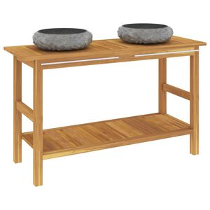 vidaXL t&ouml;m&ouml;r t&iacute;kfa f&uuml;rdőszobaszekr&eacute;ny fekete m&aacute;rv&aacute;ny mosd&oacute;kkal