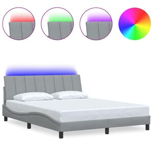 vidaXL vil&aacute;gossz&uuml;rke sz&ouml;vet &aacute;gykeret matrac n&eacute;lk&uuml;l Hanko 160 x 200 cm