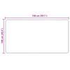 vidaXL Szőnyeg Nyomtat&aacute;s Kr&eacute;m 150 x 100 cm Poli&eacute;szter &eacute;s PVC