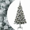 vidaXL Műfenyő g&ouml;mb&ouml;kkel 120 cm 150 LED Meleg feh&eacute;r PVC &eacute;s f&eacute;m