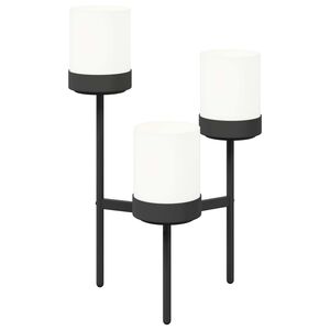 vidaXL Vir&aacute;g &aacute;llv&aacute;ny Feh&eacute;r 54 x 49 x 81 cm PP &eacute;s ac&eacute;l