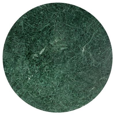 vidaXL zöld márvány textúrájú valódi kő dohányzóasztal 60 x 60 x 35 cm