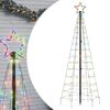 vidaXL sz&iacute;nes LED kar&aacute;csonyfa t&uuml;sk&eacute;kkel 220 LED 180 cm