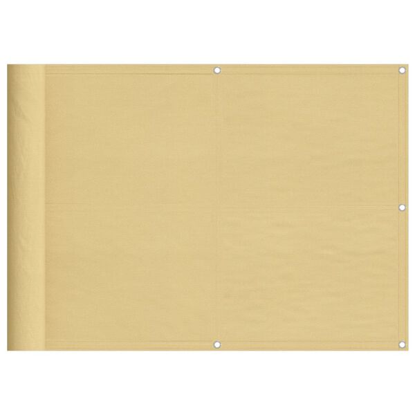 vidaXL homoksz&iacute;nű 100% oxford poli&eacute;szter erk&eacute;lyparav&aacute;n 75 x 500 cm