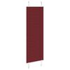 vidaXL pliszírozott redőny Bordeaux piros 40x100 cm szövetszélesség