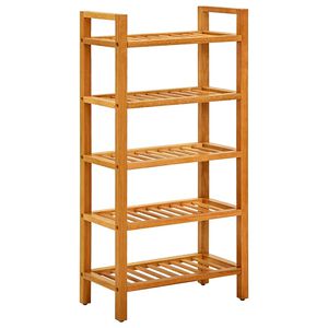 vidaXL t&ouml;m&ouml;r t&ouml;lgyfa cipőtart&oacute; 5 polccal 50 x 27 x 100 cm