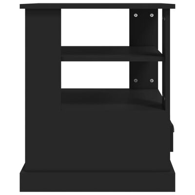 vidaXL fekete színű szerelt fa kisasztal 50x50x60 cm