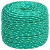 vidaXL T&ouml;bbc&eacute;l&uacute; munkak&ouml;t&eacute;l 8 mm 25 m Z&ouml;ld PP 420 kg Max. teherb&iacute;r&aacute;s