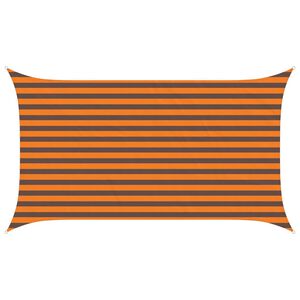 vidaXL Napernyő vitorla Narancs &eacute;s Barna 3,5 x 2 m