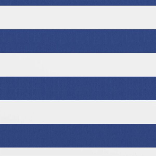 vidaXL fehér-kék oxford-szövet erkélyparaván 120 x 600 cm