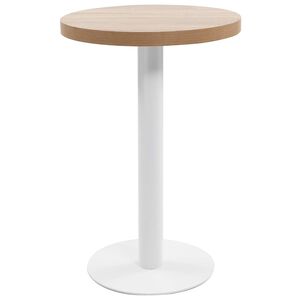 vidaXL vil&aacute;gosbarna MDF bisztr&oacute;asztal 50 cm