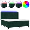 vidaXL s&ouml;t&eacute;tz&ouml;ld b&aacute;rsony rug&oacute;s &eacute;s LED-es &aacute;gy matraccal 160x200 cm