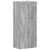 vidaXL F&uuml;rdőszobai faliszekr&eacute;ny TULUM Sz&uuml;rke Sonoma 37 x 24,5 x 86 cm