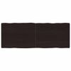 vidaXL s&ouml;t&eacute;tbarna kezelt t&ouml;m&ouml;r asztallap 160x60x(2-4) cm