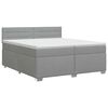 vidaXL Boxspring &aacute;gy matraccal Vil&aacute;gossz&uuml;rke 200 x 200 cm Sz&ouml;vet