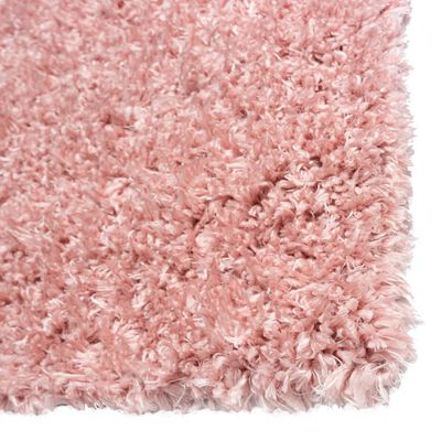 vidaXL magas szálú rózsaszín bozontos szőnyeg 160 x 230 cm 50 mm