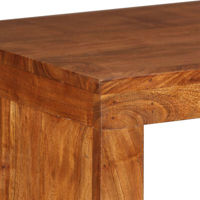 vidaXL tömör fa konzolasztal mézszínű bevonattal 110 x 40 x 76 cm