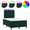 vidaXL s&ouml;t&eacute;tz&ouml;ld b&aacute;rsony rug&oacute;s &eacute;s LED-es &aacute;gy matraccal 120x200 cm