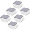 vidaXL 6 db be&eacute;p&iacute;thető LED f&eacute;ny 100 x 100 x 68 mm