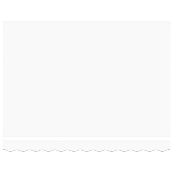 vidaXL Beh&uacute;zhat&oacute; napellenző Feh&eacute;r 350 x 250 cm Sz&ouml;vet &eacute;s F&eacute;m