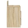 vidaXL 2 db sonoma t&ouml;lgy sz&iacute;nű &eacute;jjeliszekr&eacute;ny 2 fi&oacute;kkal 40x33x60 cm