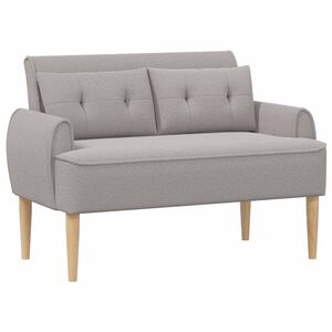 vidaXL Gombra tűz&ouml;tt loveseat Vil&aacute;gossz&uuml;rke 117 x 67 x 77 cm Boucl&eacute;