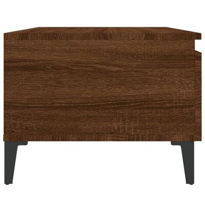 vidaXL barna tölgyszínű szerelt fa kisasztal 50 x 46 x 35 cm