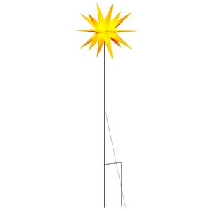 vidaXL &ouml;sszecsukhat&oacute; t&uuml;sk&eacute;s s&aacute;rga kar&aacute;csonyi l&aacute;mpa LED-del 57 cm