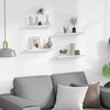 vidaXL 4 db magasf&eacute;nyű feh&eacute;r fali polc 40 x 9 x 3 cm