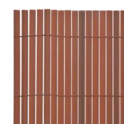 vidaXL barna kétoldalas kerti kerítés 110 x 300 cm